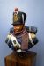 Front right view of a French Drummer - Retreat from Moscow 1812 fine scale model bust kit produced by Black Eagle Miniatures