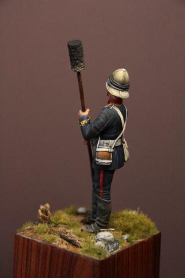 Left Rear Royal Artillery, Sudan Campaign 1880 - 75mm figure fine scale model kit produced by Hawk Miniatures