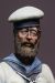 Head Royal Naval Brigade (Whites), Sudan Campaign 1880 - 75mm figure fine scale model kit produced by Hawk Miniatures