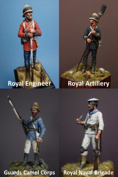 Sudan Campaign Set 1880 - 75mm figure fine scale model kit produced by Hawk Miniatures