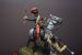 Side 11th Mounted Hussar and Russian gunner in combat, during the Charge of the Light Brigade, Crimean War 1854 a 90mm figure fine scale model kit produced by Hawk Miniatures