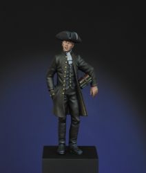 Abraham Woodhull, Master Spy, Continental Army, 1778 a 75mm figure fine scale model kit produced by Hawk Miniatures