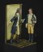 Left side General George Washington talking to Major Benjamin Tallmadge, about the Culper Spy Ring, 1778 a 75mm figure fine scale model kit produced by Hawk Miniatures