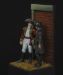 Right Major John André talking to Abraham Woodhull, about the War of Independance, 1778 a 75mm figure fine scale model kit produced by Hawk Miniatures