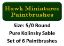 Kolinsky Sable Paintbrush Set Size 5/0 (Set of 6 Rounds)
