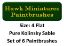 Kolinsky Sable Paintbrush Set Size 4 (Set of 6 Flat)